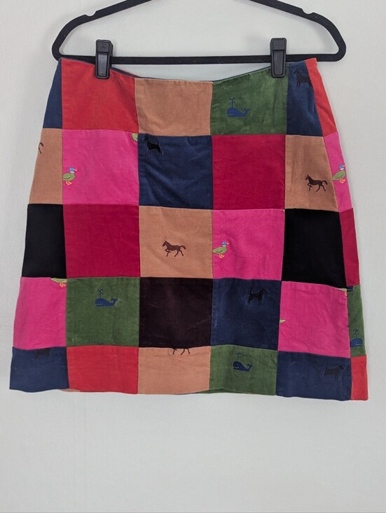 Lilly Pulitzer Dresses & Skirts - Lilly Pulitzer patchwork embroidered skirt sz 8